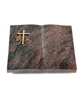 Livre/Englisch-Teak Kreuz 1 (Bronze)