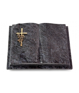 Livre Auris/Indisch-Black Kreuz/Rosen (Bronze)