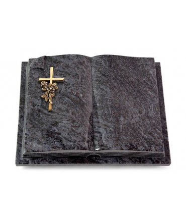 Livre Auris/Indisch-Black Kreuz/Rosen (Bronze)