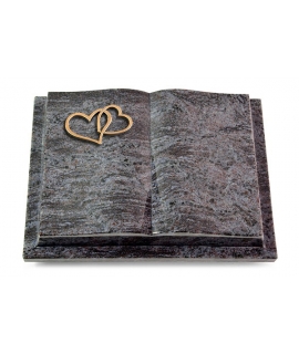 Livre Podest/Indisch Black Herzen (Bronze)