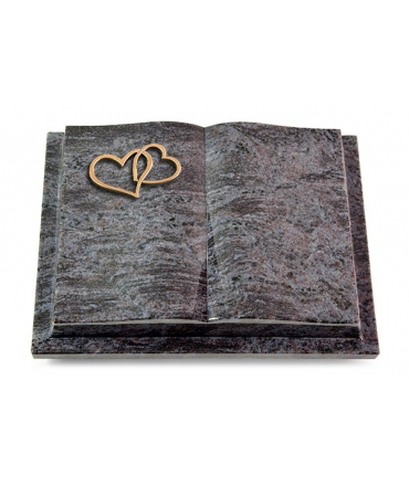 Livre Podest/Indisch Black Herzen (Bronze)