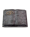 Livre Podest/Indisch Black Herzen (Bronze)