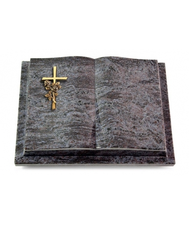 Livre Podest/Indisch Black Kreuz/Rose (Bronze)