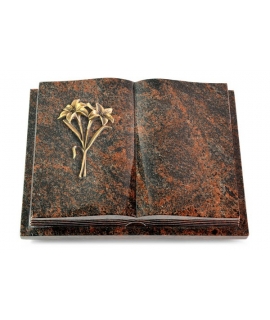 Livre Podest Folia/Woodland Lilie (Bronze)