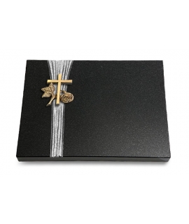 Grabtafel Aruba Strikt Kreuz 1 (Bronze)