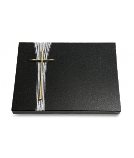 Grabtafel Aruba Strikt Kreuz 2 (Bronze)