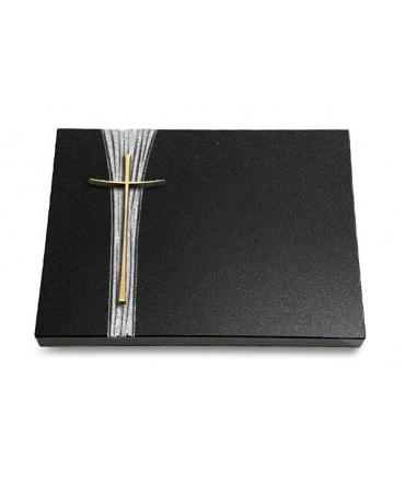 Grabtafel Aruba Strikt Kreuz 2 (Bronze)