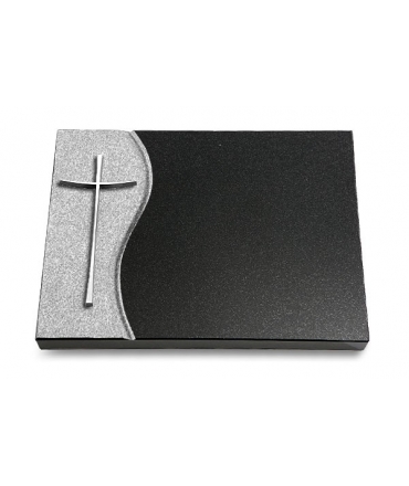 Grabtafel Aruba Wave Kreuz 2 (Alu)