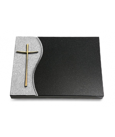 Grabtafel Aruba Wave Kreuz 2 (Bronze)