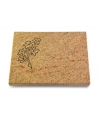 Grabtafel Indisch Black Pure Zweig 2