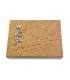 Grabtafel Indisch Black Pure Rose 12 (Alu)