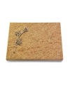 Grabtafel Indisch Black Pure Rose 9 (Bronze)