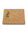 Grabtafel Indisch Black Pure Rose 6 (Color)