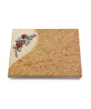 Grabtafel Indisch Black Folio Rose 3 (Color)