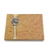 Grabtafel Indisch Black Strikt Baum 1 (Alu)