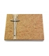 Grabtafel Indisch Black Strikt Kreuz 2 (Alu)