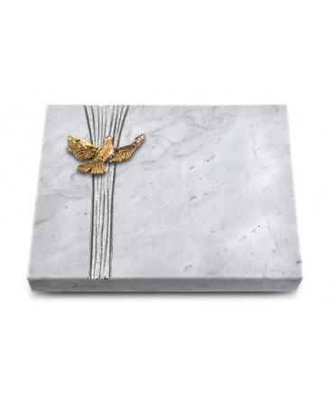 Grabtafel Kashmir Strikt Taube (Bronze)