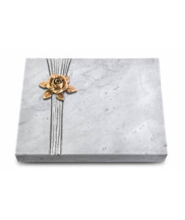 Grabtafel Kashmir Strikt Rose 4 (Bronze)