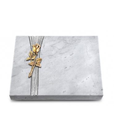 Grabtafel Kashmir Strikt Rose 8 (Bronze)