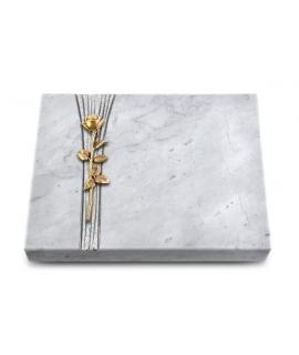 Grabtafel Kashmir Strikt Rose 12 (Bronze)