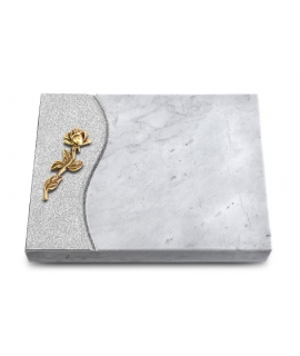 Grabtafel Kashmir Wave Rose 7 (Bronze)