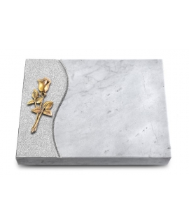 Grabtafel Kashmir Wave Rose 8 (Bronze)