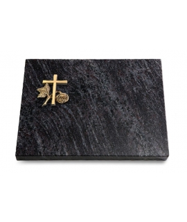 Grabtafel Kashmir Pure Kreuz 1 (Bronze)