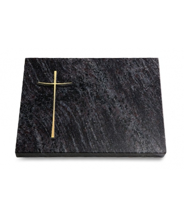 Grabtafel Kashmir Pure Kreuz 2 (Bronze)