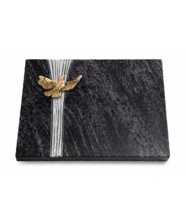 Grabtafel Kashmir Strikt Taube (Bronze)