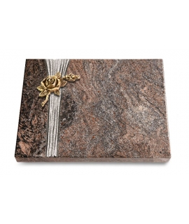 Grabtafel Orion Strikt Rose 1 (Bronze)