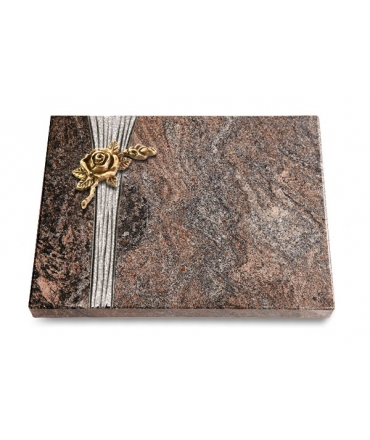 Grabtafel Orion Strikt Rose 1 (Bronze)