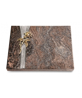 Grabtafel Orion Strikt Rose 2 (Bronze)