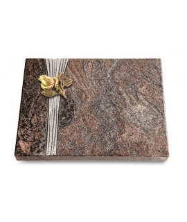 Grabtafel Orion Strikt Rose 3 (Bronze)