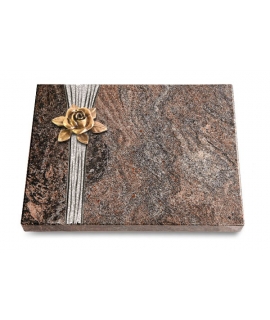 Grabtafel Orion Strikt Rose 4 (Bronze)