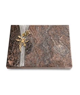 Grabtafel Orion Strikt Rose 6 (Bronze)