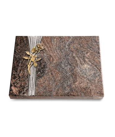 Grabtafel Orion Strikt Rose 6 (Bronze)