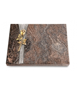 Grabtafel Orion Strikt Rose 8 (Bronze)