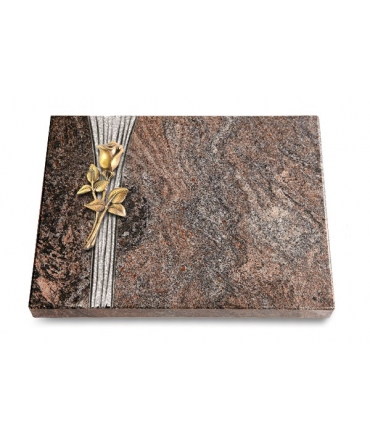 Grabtafel Orion Strikt Rose 8 (Bronze)