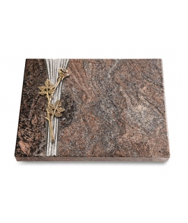 Grabtafel Orion Strikt Rose 9 (Bronze)