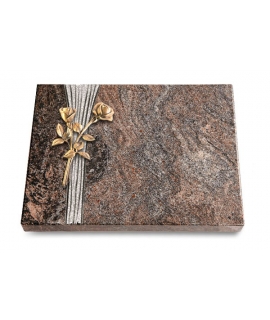 Grabtafel Orion Strikt Rose 10 (Bronze)