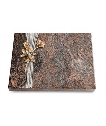 Grabtafel Orion Strikt Rose 10 (Bronze)