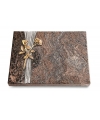 Grabtafel Orion Strikt Rose 10 (Bronze)