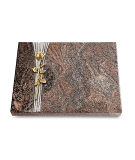 Grabtafel Orion Strikt Rose 12 (Bronze)