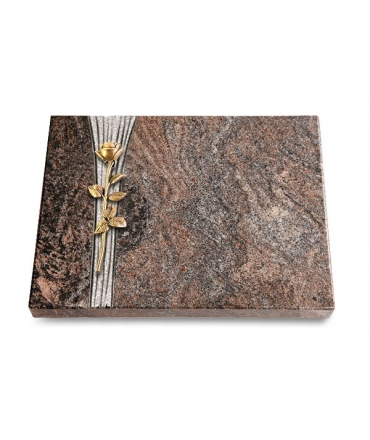 Grabtafel Orion Strikt Rose 12 (Bronze)