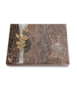 Grabtafel Orion Strikt Rose 13 (Bronze)