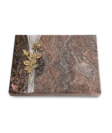 Grabtafel Orion Strikt Rose 13 (Bronze)