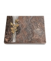Grabtafel Orion Strikt Rose 13 (Bronze)
