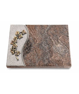 Grabtafel Orion Wave Efeu (Bronze)