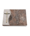 Grabtafel Orion Wave Kreuz 2 (Bronze)