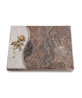 Grabtafel Orion Wave Rose 2 (Bronze)